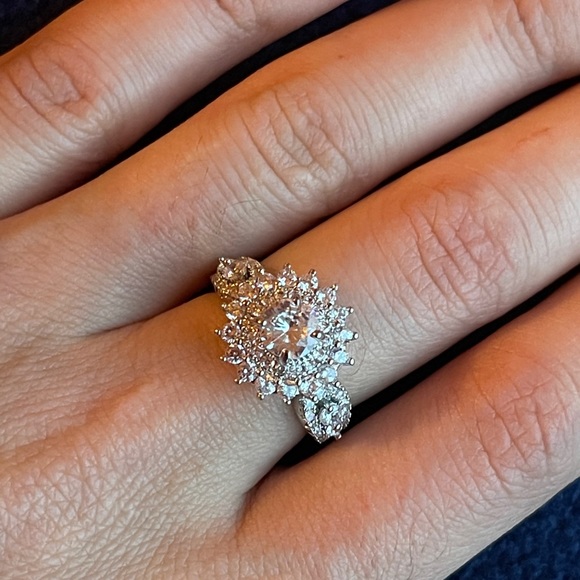 925 Silver Rings for Women Fashion White Sapphire - Picture 6 of 7